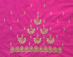 NR849P- Pink Colour Computer Maggam Work Blouse