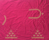 NR849TP- Tomato Pink Colour Computer Maggam Work Blouse