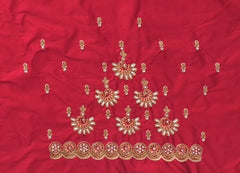 NR849R- Red Colour Computer Maggam Work Blouse