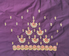 NR849WN- Wine Colour Computer Maggam Work Blouse