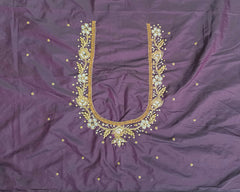 NR1148WN - Wine Colour Maggam Work Blouse