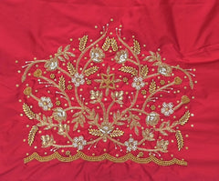 NR1148R - Red Colour Maggam Work Blouse