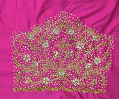 NR1148P - Pink Colour Maggam Work Blouse