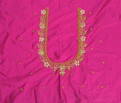 NR1148P - Pink Colour Maggam Work Blouse