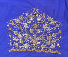 NR1148IB - Ink Blue Colour Maggam Work Blouse