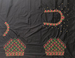 NR485BL - Black Colour Computer Multi Work Blouse