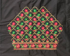 NR485BL - Black Colour Computer Multi Work Blouse