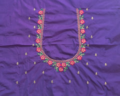 NR485V - Violet Colour Computer Multi Work Blouse