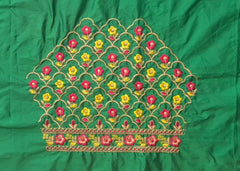 NR485G - Green Colour Computer Multi Work Blouse