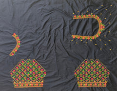 NR485NB -Navy Blue Colour Computer Multi Work Blouse