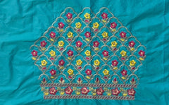 NR485SG -Sea Green Colour Computer Multi Work Blouse