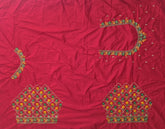 NR485R -Red Colour Computer Multi Work Blouse