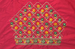 NR485R -Red Colour Computer Multi Work Blouse