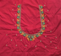 NR485R -Red Colour Computer Multi Work Blouse