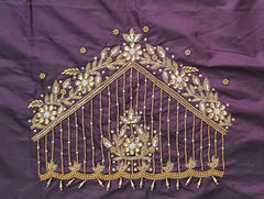 NR1248WN - Wine Colour Maggam Work Blouse