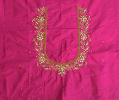 NR1248P - Pink Colour Maggam Work Blouse