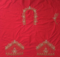 NR1248MR - Mirchi Red Colour Maggam Work Blouse