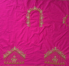 NR1248HP - Heart Pink Colour Maggam Work Blouse