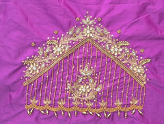 NR1248PR - Purple Colour Maggam Work Blouse