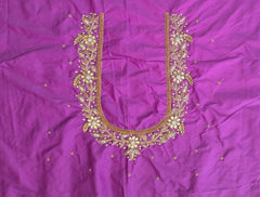 NR1248PR - Purple Colour Maggam Work Blouse