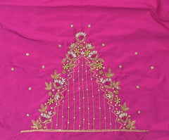 NR869P - Pink Colour Maggam Work Blouse