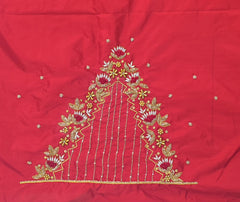 NR869R - Red Colour Maggam Work Blouse