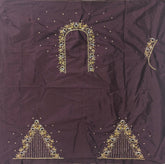 NR869CF - Coffee Colour Maggam Work Blouse