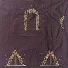 NR869CF - Coffee Colour Maggam Work Blouse