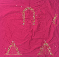 NR869TP - Tomato Pink Colour Maggam Work Blouse