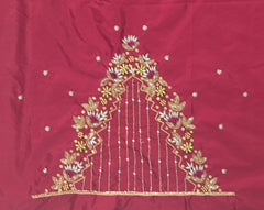 NR869M - Maroon Colour Maggam Work Blouse