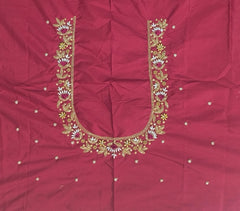NR869M - Maroon Colour Maggam Work Blouse
