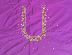 NR869PR - Purple Colour Maggam Work Blouse