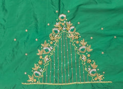 NR869G - Green Colour Maggam Work Blouse
