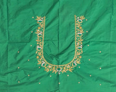 NR869G - Green Colour Maggam Work Blouse
