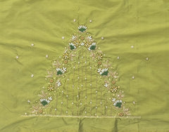 NR869MG - Mahendi Green Colour Maggam Work Blouse