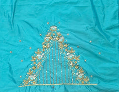 NR869SG - Sea Green Colour Maggam Work Blouse