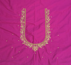 NR839MP - Magenta Pink Colour Maggam Work Blouse