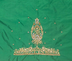 NR839G - Green Colour Maggam Work Blouse