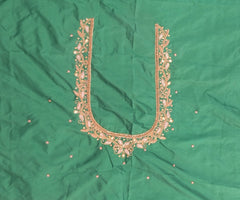 NR839G - Green Colour Maggam Work Blouse