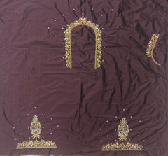 NR839CF - Coffee Colour Maggam Work Blouse