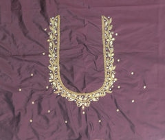 NR839CF - Coffee Colour Maggam Work Blouse