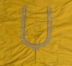 NR839Y - Yellow Colour Maggam Work Blouse