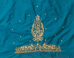 NR839RG - Rama Green Colour Maggam Work Blouse