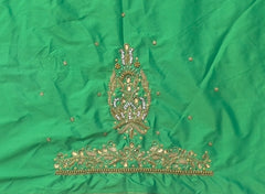 NR839PG - Parrot Green Colour Maggam Work Blouse