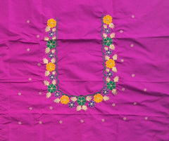 NR469MP - Magenta Pink Colour Computer Multi Work Blouse