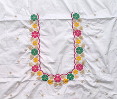 NR469OW - Off White Colour Computer Multi Work Blouse