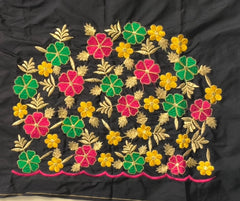 NR469BL - Black Colour Computer Multi Work Blouse