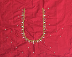 NR920R -Red Colour Maggam Work Blouse