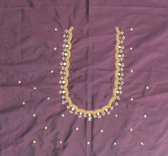 NR920CF -Coffee Colour Maggam Work Blouse