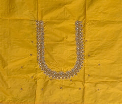 NR699Y - Yellow Colour Maggam Work Blouse